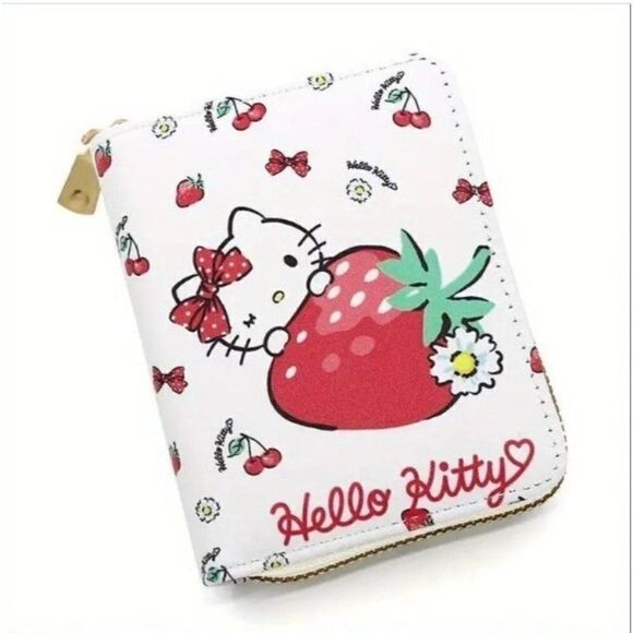 New!Sanrio Cute Wallet Hello Kitty Coin Purse Kawaii Leather Card Holder - Picture 1 of 1